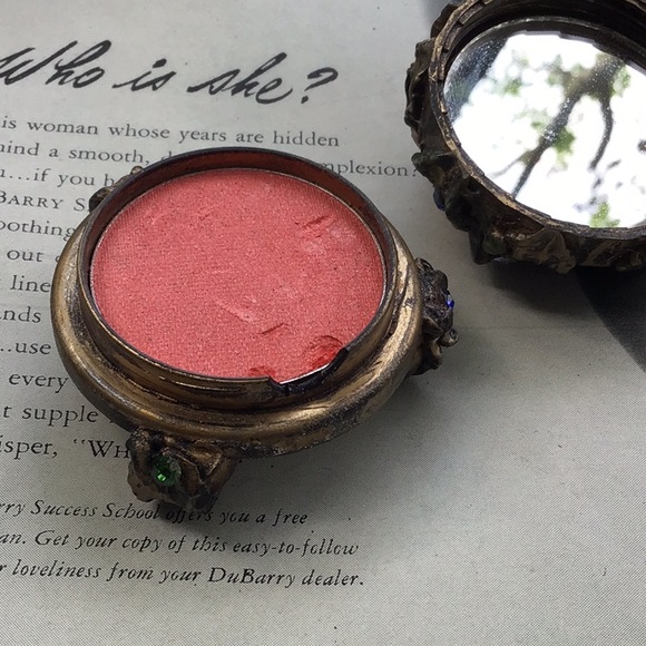 Vintage Cherub Rouge Jar Trinket Ring Box - Picture 8 of 9